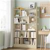 Hzuaneri Libreria a 6 Ripiani, Rovere, 24 x 100 x 170 cm, BC64416X