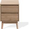 Rebecca Mobili Comodino 2 Cassetti, Cassettiera Moderna, Marrone, Mdf, Per Camera Bagno Salotto - Misure HxLxP: 56,5 x 40 x 40 cm - Art. RE6717