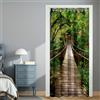 DOTBUY-SHOP Tenda per Porta Arte Moderna Interni Tende Oscuranti in Poliestere Tenda Divisoria per Interni Adatte per Finestra Cucina Ristorante Porta Corridoio (80x180cm,Ponte)