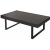 Mendler Tavolino Salotto Divano Kos T576 Legno di pioppo Rivestito 60x110x40cm Colore wenge
