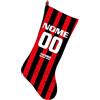 love print Calza Befana Personalizzata Serie A Tifoso Napoli Milan Juventino Full Print Dimensione 46x24Materiale Pile Bianco Fronte e Retro (Milan)