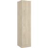 DEKIT GRUPO RIMOBEL Essen - Armadio guardaroba a 1 porta, 2 ripiani e barra appendiabiti - Naturale - 184x41x52 cm