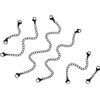 EXCEART Catena di Estensione in Acciaio Inossidabile Nera 6 Pezzi Moschettone per Bracciali e Collane, Set Prolunghe per Gioielli Fai da Te e Personalizzazione Accessori