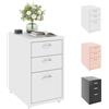 FLEXISPOT Armadietto mobile con 3 cassetti, schedario con ruote, sotto la scrivania, per ufficio e casa (bianco)