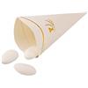 GV Coni Porta Riso o Confetti in cartoncino per Eventi e Cerimonie 20 pz (Prima Comunione 252.22 (7x13,5cm))