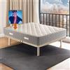 Comfy Line Materasso matrimoniale 170X200 Cm MEMORY FOAM ORTOPEDICO H 24 Cm | Materasso semi rigido | Materasso contro il mal di schiena | Materasso che NON SCALDA, anallergico e anti acaro - MOD. ELISIR H24