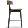 Connubia 1 Sgabello SIREN CB1542 Struttura P132 fg. GRAFITE Sedile G8Q Ekos TORTORA
