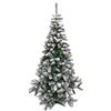 Aurora Store.it Albero di Natale Innevato Lapponia Abete Artificiale 120 CM Pino Rami Neve Folto 420 Rami