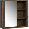 Vicco Specchio contenitore bagno Naola, Quercia/nero, 62.2 x 62.5 cm