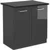 Vicco Mobile lavello cucina R-Line, Antracite lucido, 80 cm
