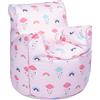 Ready Steady Bed Poltrona per bambini, pouf, comoda mobilia per bambini, morbida e sicura per bambini, per sala giochi, sedia ergonomica (arcobaleno)