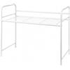 SEPERCASA Mensola Salvaspazio da Cucina in Metallo, Ripiano Organizer Sopra Microonde, Verniciata a Polvere, 60x30x50 cm (LxPxH) - Disponibile in Nero e Bianco (Bianco)