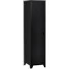 HOMCOM Armadietto Metallico Stile Industriale a un'Anta, Mobiletto Multiuso per Ingresso e Camera, 43x50x180cm, Nero