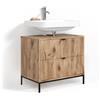 Livinity Mobile sottolavabo per bagno Aterno Quercia vichinga 70x63 cm | Con 2 cassetti estraibili