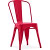 Iconik Interior Tolix Stylix - Sedia da sala da pranzo, design industriale, in acciaio, nuova edizione