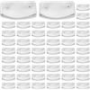 hifrom Supporti per rete a doghe, 20 pezzi, supporti laterali da 53 mm, per letti, accessori di collegamento singoli, letti matrimoniali (bianco 50 code)