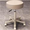 ZUOZHE Sgabello Girevole Con Ruote - Regolabile In Altezza E Girevole A 360°, Senza Braccioli Né Schienale, Adatto Per Saloni Di Bellezza, Parrucchieri, Bar, Spa, Caffetterie(Beige,1pc)