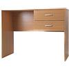 Brigros WeHome - Scrivania a 2 Cassetti in Legno Melaminico, Scrivania Ufficio, Scrivania Per Computer, Arrademento Casa, Studio, Porta Pc, Salvaspazio (Rovere Chiaro, (LxAxP) 100x76x50)