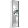 Kiamami Valentina - Mobile A Colonna H 182Cm Grigio Cemento Con Specchio
