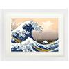 1art1 Katsushika Hokusai Poster La Grande Onda di Kanagawa Quadro in Cornice con Pregiato Passepartout | Immagini A Parete | in Una Cornice 40x30 cm