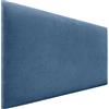 DHOME Testiera Imbottita Liscia in Tessuto Aqualine Altezza 70CM Spessore 4cm e 8cm per Parete Acustica Testiere Fonoassorbenti Letto Camera da Letto (Tessuto Blu, 95cm, Spessore 4cm)
