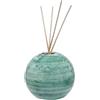 sicilia bedda - Diffusore per Ambienti Profumatore con Bastoncini in Ceramica di Caltagirone - Sfera Moderna Diametro 8 CM (Verde Acqua)