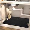 Z·Bling Tappetino SottoLavello Cucina 45x70cm,Super Assorbente e Asciugatura Rapida Tappetini Sotto Lavello Cucina,Tappetino di Protezione SottoLavello con Retro in Gomma Antiscivolo,Antimacchia(nero)