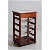 MASLEGNO CARRELLO PORTAFRUTTA VESUVIO CLIEGIO CON CASSETTO MATTONELLE DECO LEGNO MASSELLO CASSETTI 380038