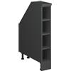 Vicco Mobile cucina sottotetto R-Line, Antracite, 15 cm con 4 scomparti, carcassa 60 cm profondità, per la libera combinazione all'interno di sistemi cucina modulari