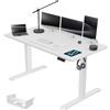 Airfish Scrivania Regolabile in Altezza, Promemoria per la sedentariet, Standing Desk con Funzione di Memoria con Altezze, Scrivania PC (Bianco, 160x80 cm)