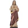 Holyart Statua Legno Sacro Cuore di Gesù Dipinta Val Gardena, 30 cm (11.82 INC.)