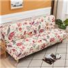 WWQQKJ Copridivano Clic Clac 3 2 Posti Senza Braccioli Elasticizzato Fodera per Divano Letto Pieghevole, Fodera per Elastici Futon Copridivano Senza braccioli(A,120-155cm)