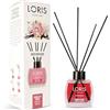Loris Parfum Diffusore a Bastoncini, Fragranza Vaniglia e Peonia, con 5 Bastoncini Neri