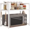 Yonuaret Scaffale Da Forno A Microonde Portaspezie E Microonde, Organizer Per Cucina Scaffale Per Forno A Microondes A 2/3 Livelli, Con Ganci Scaffales Da Cucinas,Mobile Cucina