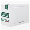 Shally Dogan Pensile da Cucina Sopracappa Design Boiserie da Parete, Armadio in Legno Multiuso, Armadietto da Muro con Anta a Ribalta Spaziosa e Resistente, 60 x 32 x 49H cm (Bianco)