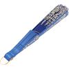 Homoyoyo Ventaglio Donna Stile Cinese Blu Zaffiro Paillettes Lavorazione Squisita Accessorio Elegante Portatile Stagione Calda