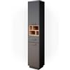 Vicco Mobile bagno alto Beatrice, Antracite, 38 x 190 cm