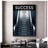 ZHJJD creatività L'Ascensore per Il Successo Poster E Stampe Motivazionali su Tela Quadri Ispiratrice Quadro di Arte della Parete Decorazioni per Ufficio 60x80 Cm Senza Cornice