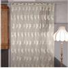 AT17 Tenda Pizzo di Poliestere Shabby Chic Poly-Astre Collection 140 x 290 Colore Avorio