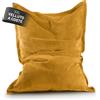 Lumaland Classic XXL Cord - Grande Pouf XXL con morbida struttura a coste, divano e poltrona per soggiorno, camera da letto, 380 l, 140 x 180 cm