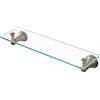 Inbagno Mensola in Vetro 45 cm, Supporti con Finitura Bronzo, Include Kit di Fissaggio Serie Iris