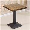 LANTUS Tavolo Rettangolare Rustico Industriale in MDF e Metallo - Cucina e Bar, Tavolino Tondo in Legno - 60 * 60 * 75cm-B