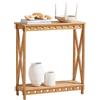 SoBuy HFSB01-N - Tavolo consolle con raccordi a perno per corridoio, tavolino sottile, tavolino decorativo, dimensioni ca. 80 x 87,5 x 30 cm