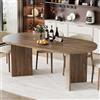 MSFE Tavolo da Pranzo per 6-10 Persone, Tavolo Cucina Ovale 190x90x76cm, Tavolos in legno per Cucina di Casa Soggiorno,Tavolo da Pranzo Marrone,Tavoli moderno per Tempo Libero