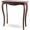 bixard - Tavolo consolle in legno, tavolino stabile, tavolo da corridoio, per ingresso, camera da letto, soggiorno, in mogano