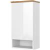 Vicco Mobile bagno Eden, Bianco lucido, 40 x 77.5 cm con 4 scomparti, per montaggio a parete con suddivisione interna variabile