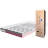 TULENA NOX - Materasso 80 x 200 cm, in schiuma comfort media, H1 + H2 Basic, 14 cm, con materasso reversibile, rivestimento antibatterico con chiusura lampo