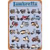 Henson Lambretta Motorcycles Vintage Tin Sign Logo 12 * 8 Inches Advertising Eye-Catching Wall Decoration