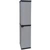 Buyly Armadio a 1 Anta per Interno/Esterno utilizzabile anche come Portabombole con Ripiani Regolabili in altezza, 34 x 40 x 165 cm