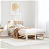 MOBCANT Letto senza Materasso,Struttura letto Letto singolo Letto per Anziani Reti a Doghe utilizzabile per Scuola Camera degli ospiti Dormitorio Appartamento 90x190 cm in Legno Massello di Pino